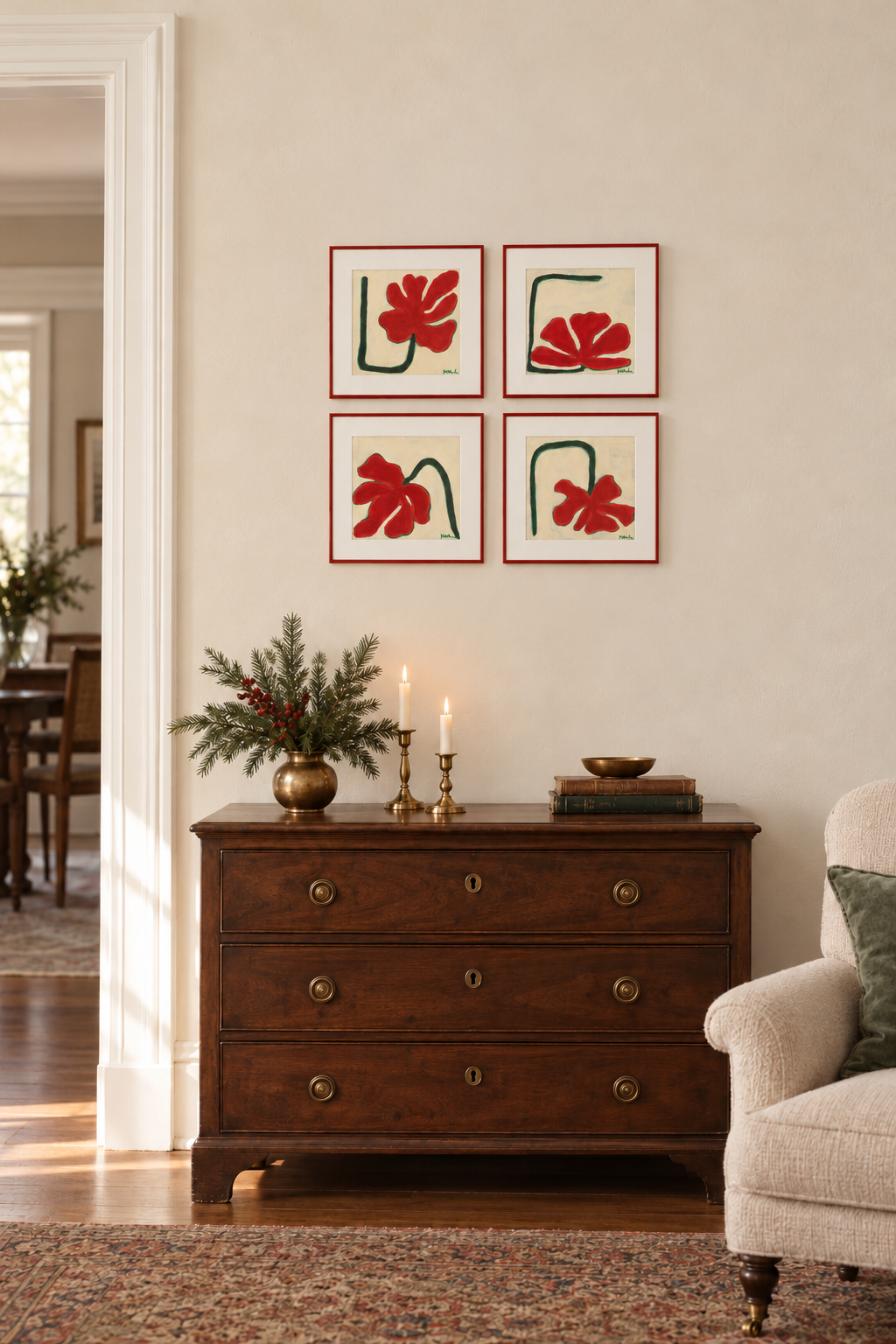 Holiday Botanicals on Paper I