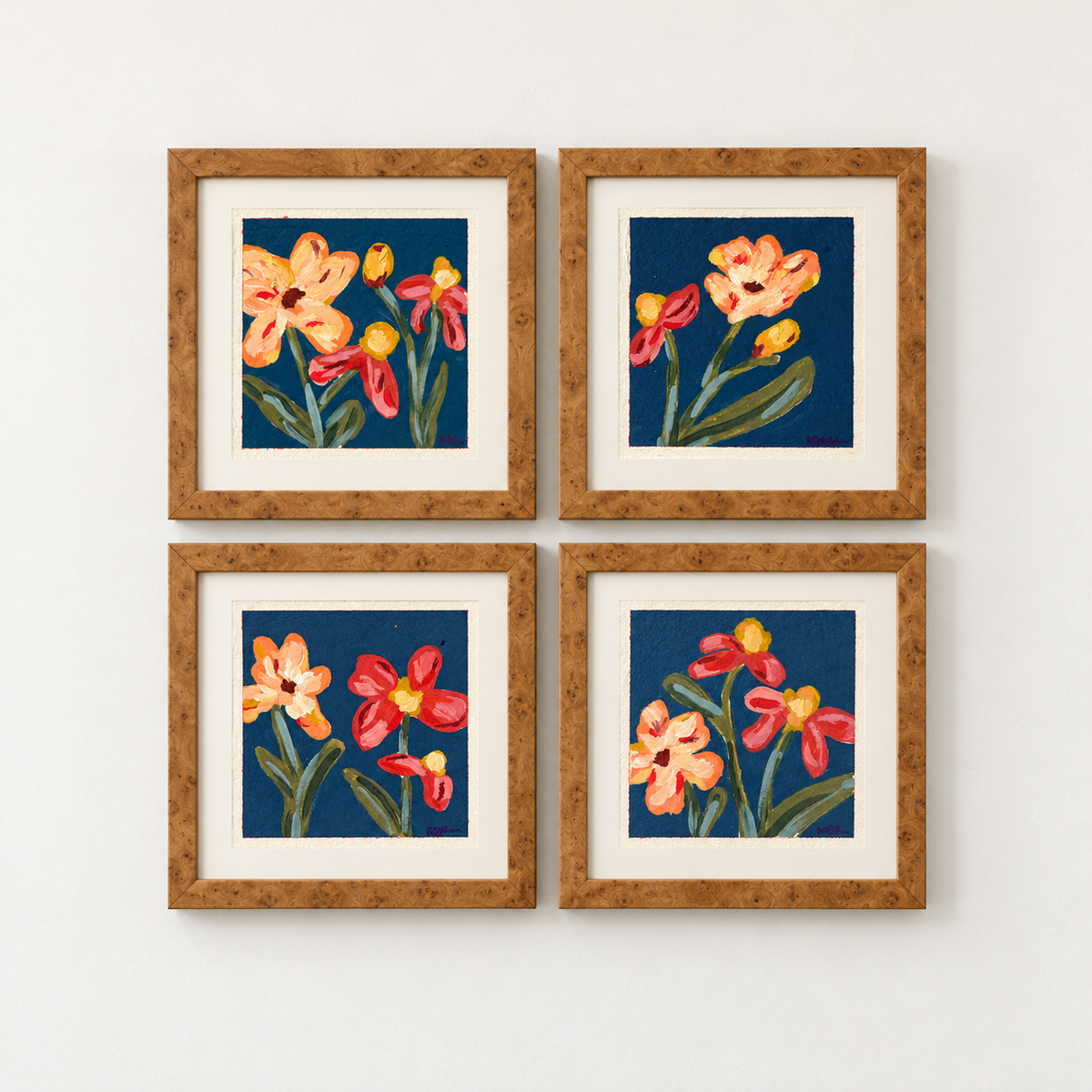 Midnight Botanicals on Paper I