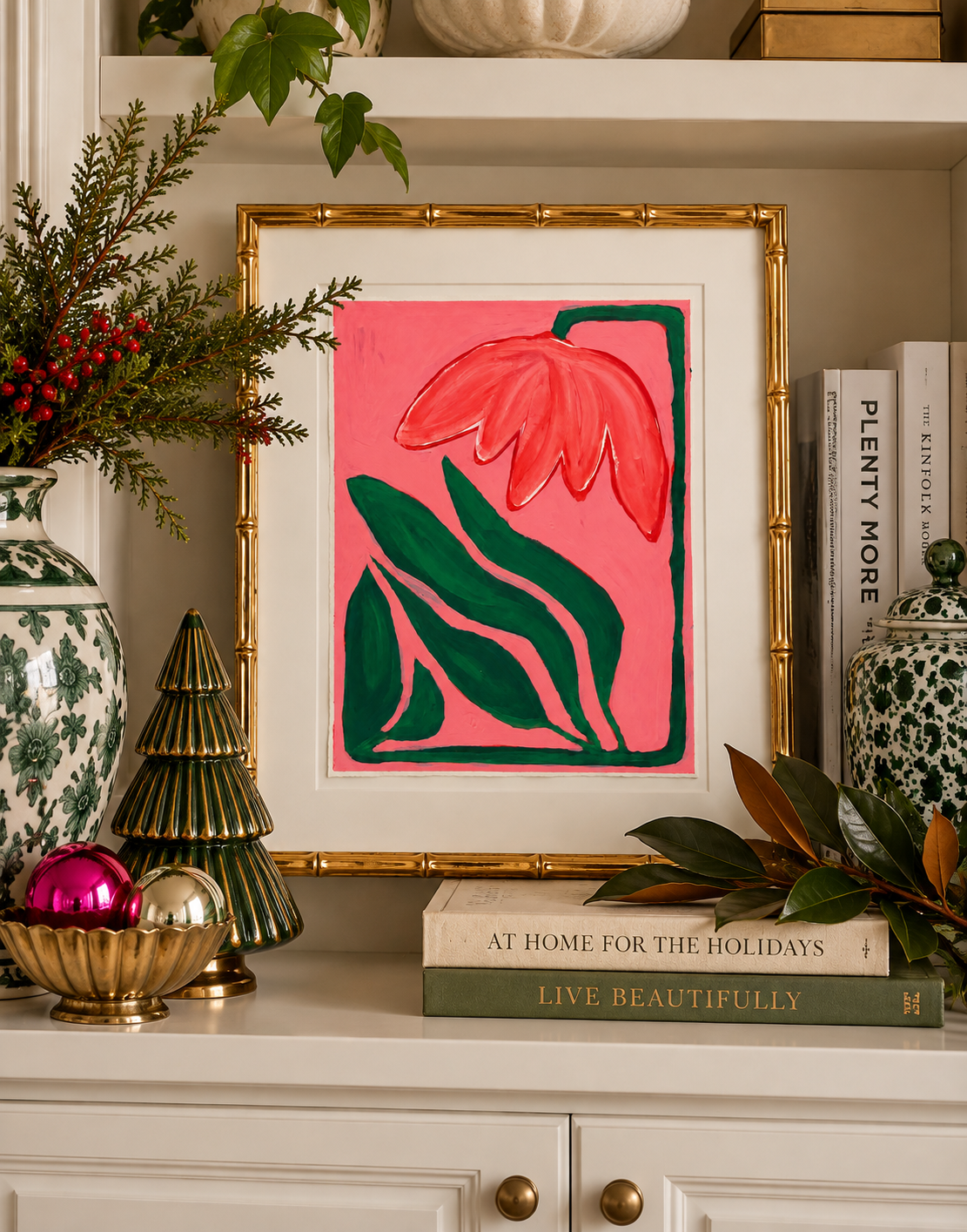 Poinsettias on Paper I